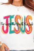 Brushstroke Jesus Heavy Blend Crew Sweatshirt