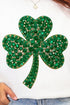 Faux Rhinestone Clover Heavy Blend Crew Sweatshirt