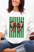 Green Varsity Bow Heavy Blend Crew Sweatshirt