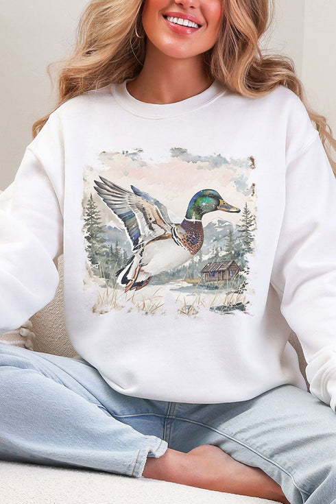 Mallard Mountains Vintage Heavy Blend Crew Sweatshirt