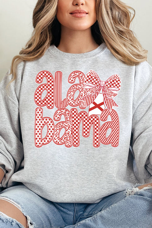 Alabama Ties Heavy-weight Crew Sweatshirt