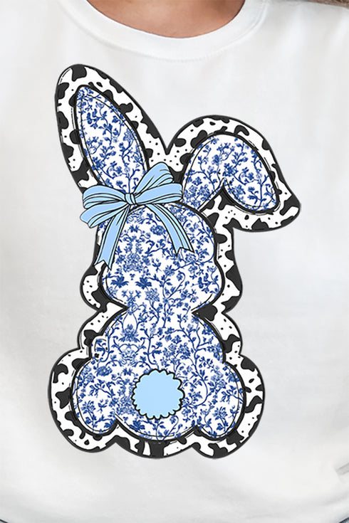 Blue Bunny Chinoiserie Heavy-weight Crew Sweatshirt