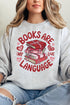 Books Are My Love Language Heavy-weight Crew Sweatshirt