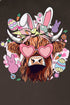 Bunny Hoppin' Highland Cow Heavy-weight Crew Sweatshirt