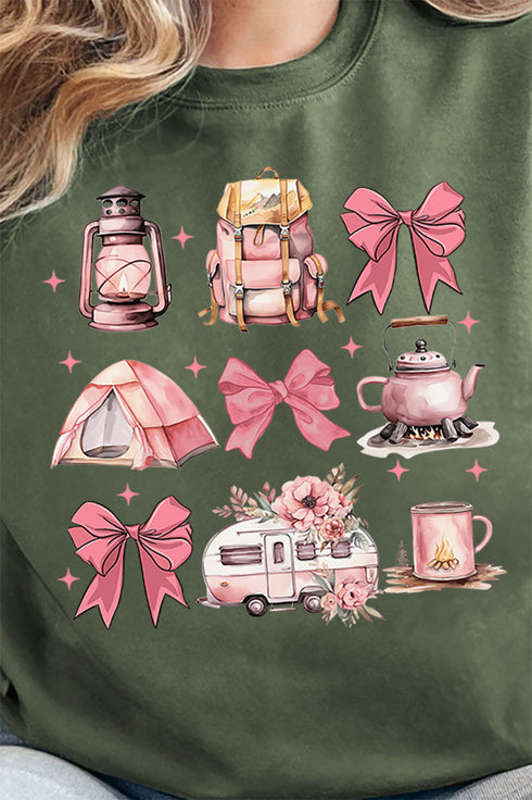 Camping Coquette Heavy-weight Crew Sweatshirt