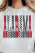 Checkered & Cheetah Alabama Heavy-weight Crew Sweatshirt