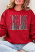 Checkered & Cheetah Alabama Heavy-weight Crew Sweatshirt