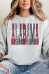 Checkered & Cheetah Alabama Heavy-weight Crew Sweatshirt