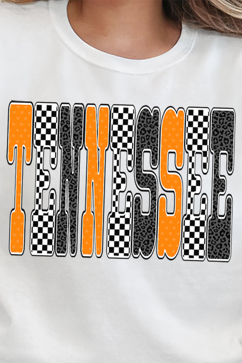 Checkered & Cheetah Tennessee Heavy-weight Crew Sweatshirt