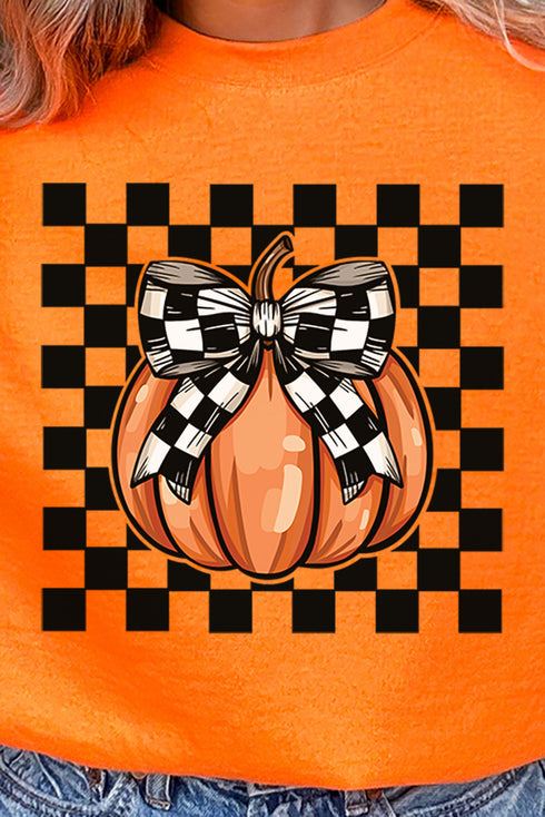 Check It Out Coquette Pumpkin Heavy-weight Crew Sweatshirt