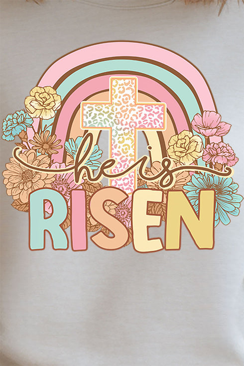 Cheetah Cross He Is Risen Heavy-weight Crew Sweatshirt