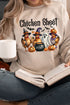 Chicken Sheet Halloween Heavy-weight Crew Sweatshirt