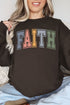 Colorful Arched Faith Heavy-weight Crew Sweatshirt