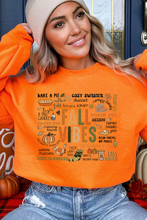 Cozy Fall Vibes Heavy-weight Crew Sweatshirt