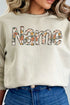 Floral Boho Custom Name Heavy-weight Crew Sweatshirt