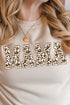 Distressed Brown Cow Mama Heavy-weight Crew Sweatshirt