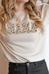 Distressed Brown Cow Mama Heavy-weight Crew Sweatshirt