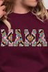 Distressed Aztec Mama Heavy-weight Crew Sweatshirt