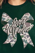 Distressed Boy Mama Coquette Heavy-weight Crew Sweatshirt