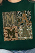 Distressed Camo Mama Heavy-weight Crew Sweatshirt