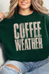 Distressed Coffee Weather Heavy-weight Crew Sweatshirt