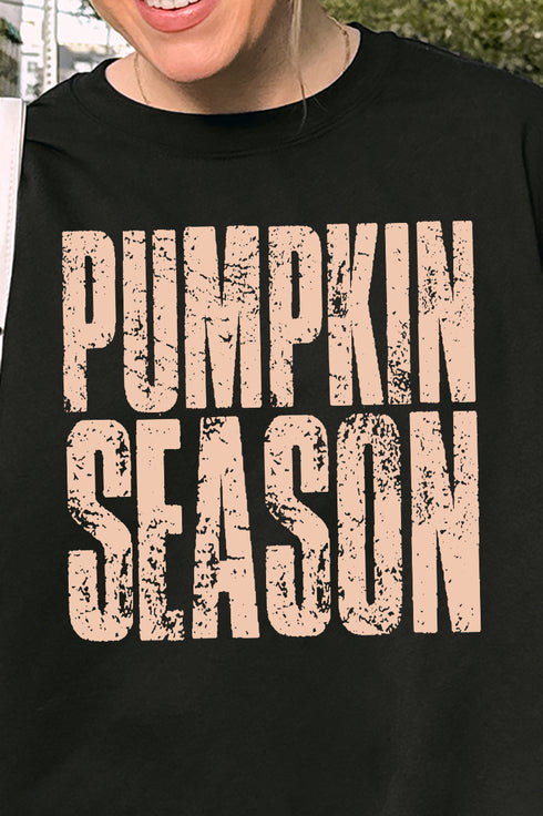 Distressed Pumpkin Season Unisex NuBlend Crew Sweatshirt