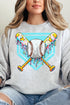 Drippy Baseball Home Plate Heavy-weight Crew Sweatshirt