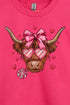 Full Of Love Highland Cow Heavy-weight Crew Sweatshirt