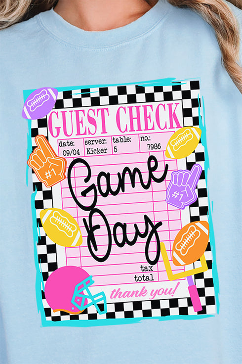 Game Day Guest Check Heavy-weight Crew Sweatshirt