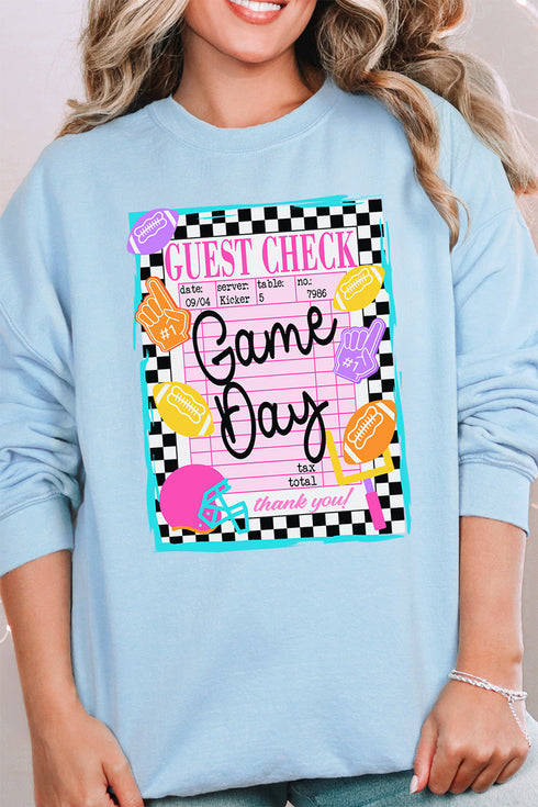 Game Day Guest Check Heavy-weight Crew Sweatshirt