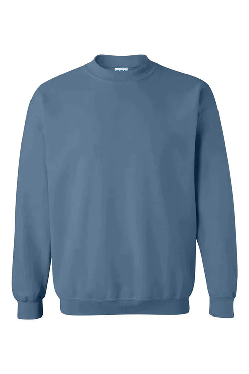 Distressed Coffee Weather Heavy-weight Crew Sweatshirt