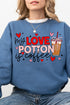 Love Potion Is Coffee Heavy-weight Crew Sweatshirt