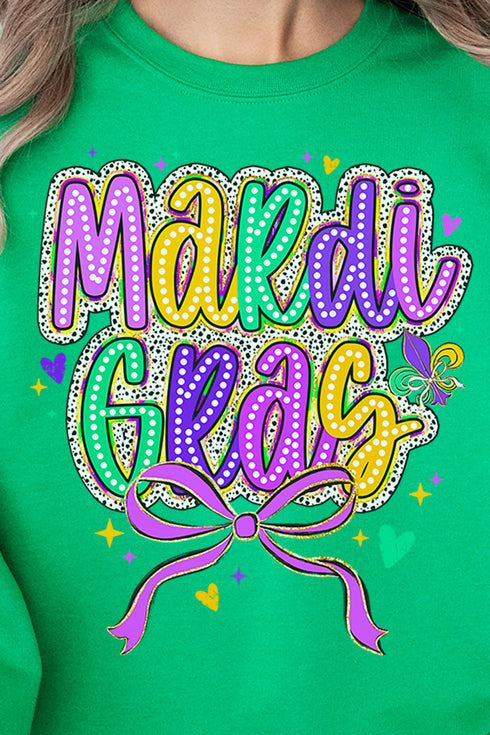 Mardi Gras Masquerade Heavy-weight Crew Sweatshirt