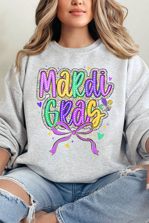 Mardi Gras Masquerade Heavy-weight Crew Sweatshirt