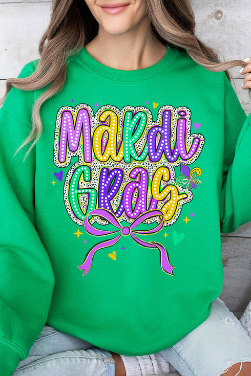 Mardi Gras Masquerade Heavy-weight Crew Sweatshirt