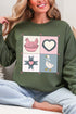 Side Bows Heartfelt Goose Heavy Blend Crew Sweatshirt
