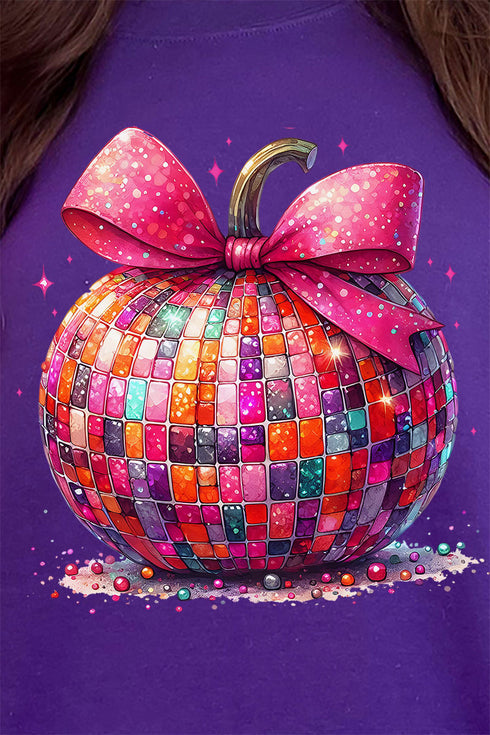 Multi-Color Disco Pumpkin Heavy-weight Crew Sweatshirt