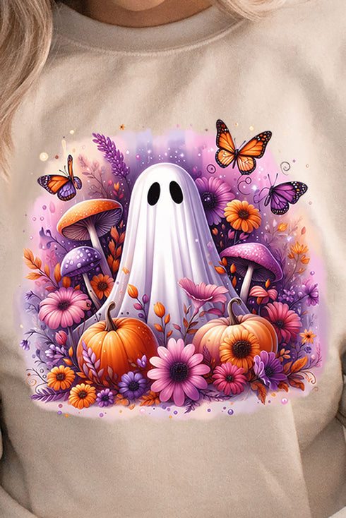 Purple Boho Boo Heavy-weight Crew Sweatshirt
