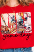 Retro Baseball Game Day Heavy-weight Crew Sweatshirt