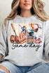 Retro Baseball Game Day Heavy-weight Crew Sweatshirt