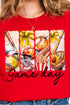 Retro Softball Game Day Heavy-weight Crew Sweatshirt