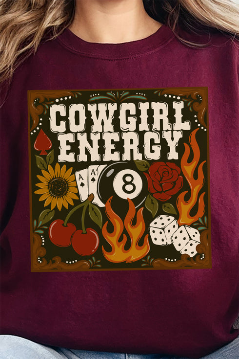 Rustic Cowgirl Energy Heavy-weight Crew Sweatshirt