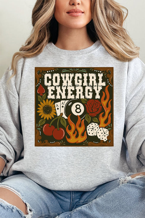 Rustic Cowgirl Energy Heavy-weight Crew Sweatshirt