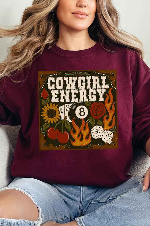 Rustic Cowgirl Energy Heavy-weight Crew Sweatshirt