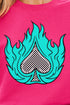 Spade In Flames Heavy-weight Crew Sweatshirt