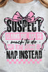 Suspect Naps Instead Heavy-weight Crew Sweatshirt