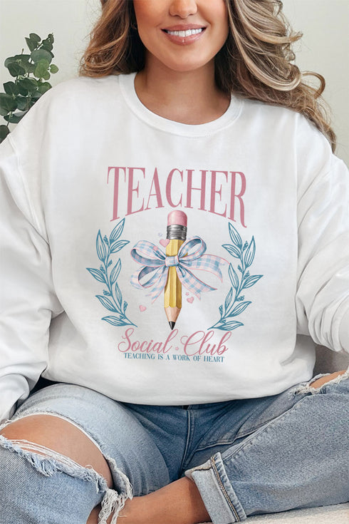 Teacher Social Club Heavy-weight Crew Sweatshirt