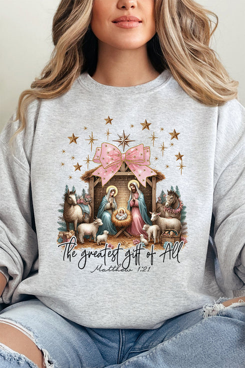 Coquette The Greatest Gift Of All Heavy-weight Crew Sweatshirt
