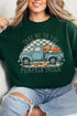 Turquoise Pumpkin Patch Truck Heavy-weight Crew Sweatshirt