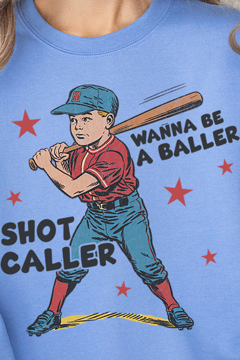 Wanna Be A Baller Heavy-weight Crew Sweatshirt